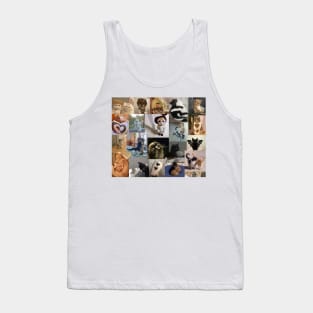 cats aesthetic collage Tank Top